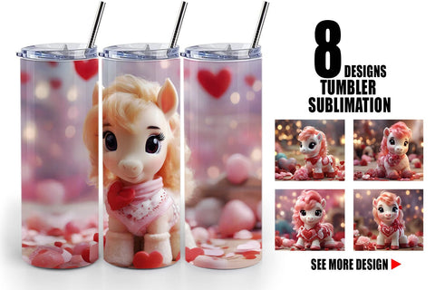 Tumbler Wrap Valentine Poni Shetland Sublimation artnoy 