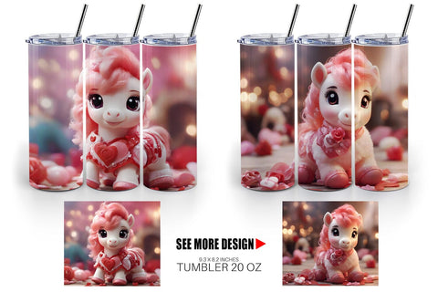 Tumbler Wrap Valentine Poni Shetland Sublimation artnoy 