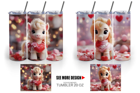 Tumbler Wrap Valentine Poni Shetland Sublimation artnoy 