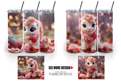 Tumbler Wrap Valentine Poni Shetland Sublimation artnoy 