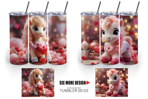 Tumbler Wrap Valentine Poni Shetland Sublimation artnoy 