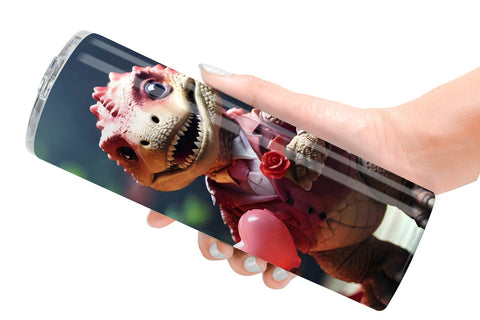 Tumbler Wrap Valentine T Rex Sublimation artnoy 