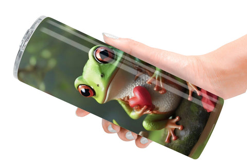 Tumbler Wrap Valentine Tree Frog Sublimation artnoy 