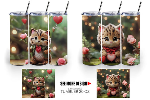 Tumbler Wrap Valentine Wildcat Sublimation artnoy 