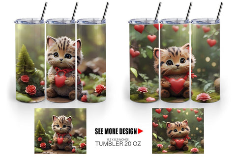 Tumbler Wrap Valentine Wildcat Sublimation artnoy 