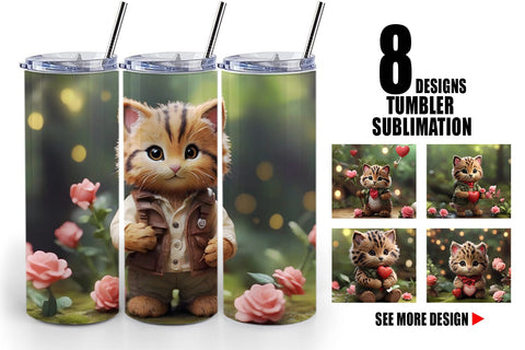 Tumbler Wrap Valentine Wildcat Sublimation artnoy 
