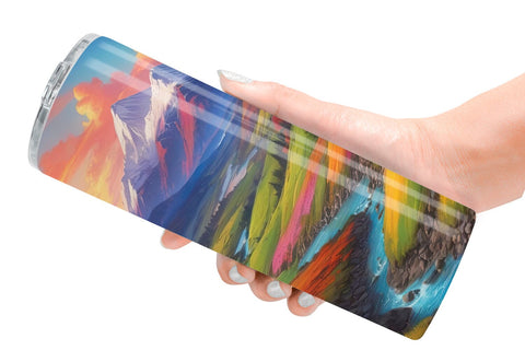 Tumbler Wrap Vibrant Landscape Sublimation artnoy 