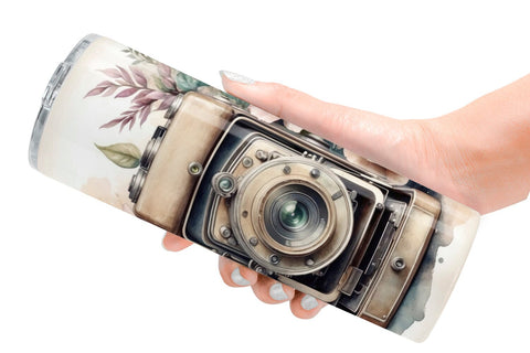 Tumbler Wrap Vintage Camera Sublimation artnoy 