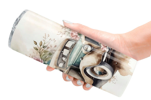 Tumbler Wrap Vintage Car Sublimation artnoy 