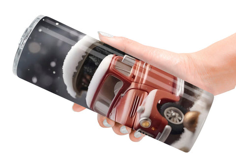 Tumbler Wrap Vintage Truck Christmas Sublimation artnoy 