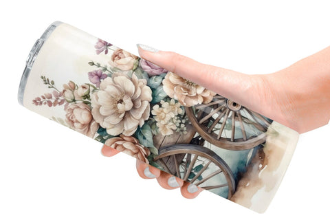 Tumbler Wrap Wagon Wheels Sublimation artnoy 