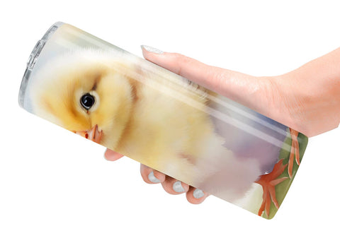 Tumbler Wrap Watercolor Easter Chick Sublimation artnoy 