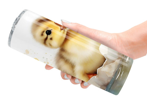 Tumbler Wrap Watercolor Easter Duck Sublimation artnoy 