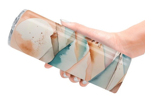 Tumbler Wrap Watercolor Landscape Sublimation artnoy 