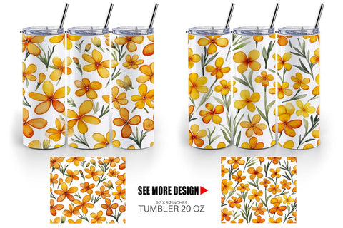 Tumbler Wrap Watercolor Phlox Petals Sublimation artnoy 