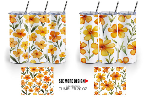 Tumbler Wrap Watercolor Phlox Petals Sublimation artnoy 