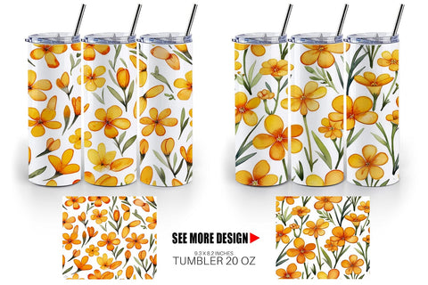 Tumbler Wrap Watercolor Phlox Petals Sublimation artnoy 