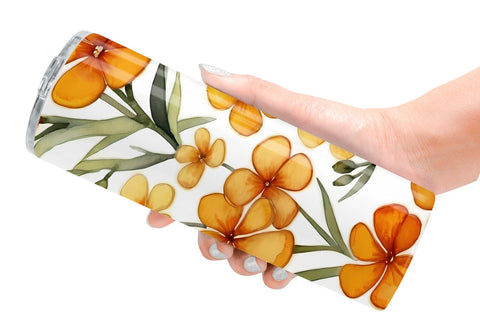 Tumbler Wrap Watercolor Phlox Petals Sublimation artnoy 