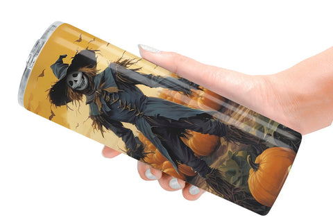 Tumbler Wrap Watercolor Scarecrow Sublimation artnoy 
