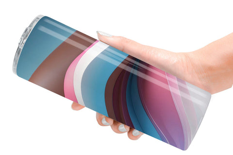 Tumbler Wrap Wave Pastel Sublimation artnoy 