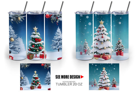 Tumbler Wrap Winter Christmas Sublimation artnoy 