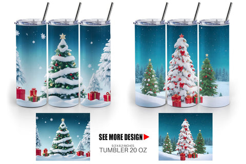 Tumbler Wrap Winter Christmas Sublimation artnoy 