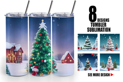 Tumbler Wrap Winter Christmas Sublimation artnoy 