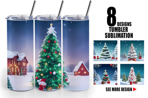 Tumbler Wrap Winter Christmas Sublimation artnoy 