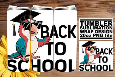 Tumbler Wrap with Graduation Animals 20oz Sublimation afrosvg 