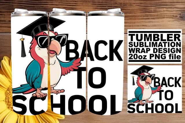 Tumbler Wrap with Graduation Animals 20oz Sublimation afrosvg 