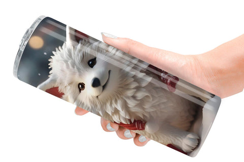 Tumbler Wrap Wolf Christmas Sublimation artnoy 