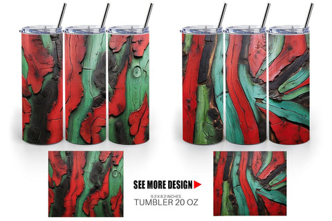 Tumbler Wrap Wood Textured Sublimation artnoy 