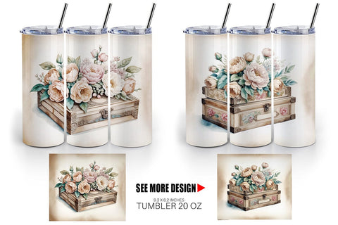 Tumbler Wrap Wooden Cigar Box Sublimation artnoy 