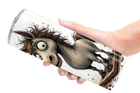 Tumbler Wrecked Nutcracker Horse Sublimation artnoy 