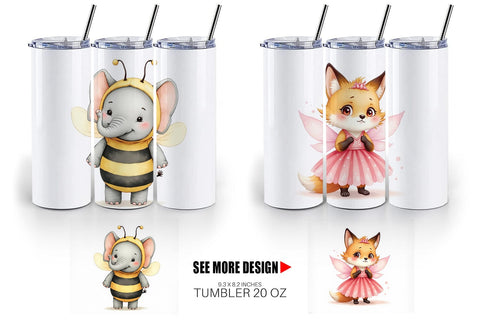 Tumbler Wrong Costume Baby Animals Sublimation artnoy 