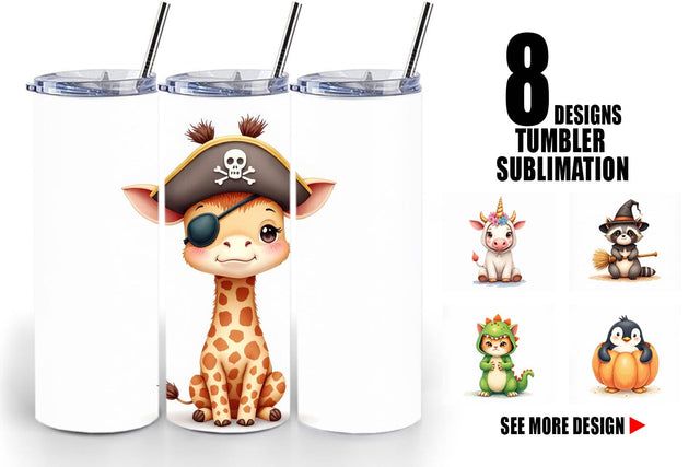 Tumbler Wrong Costume Baby Animals Sublimation artnoy 