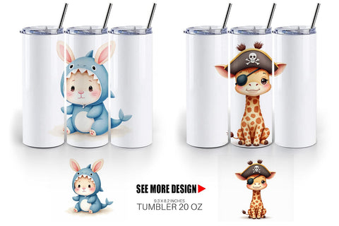 Tumbler Wrong Costume Baby Animals Sublimation artnoy 