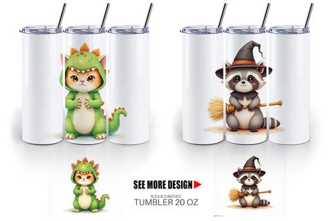 Tumbler Wrong Costume Baby Animals Sublimation artnoy 