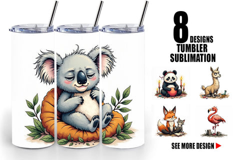 Tumbler Yoga Grumps Sublimation artnoy 