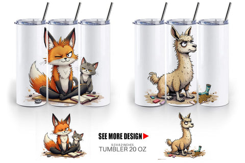 Tumbler Yoga Grumps Sublimation artnoy 