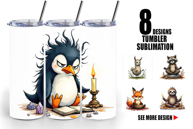 Tumbler Zen Fail Critters Sublimation artnoy 