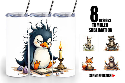 Tumbler Zen Fail Critters Sublimation artnoy 