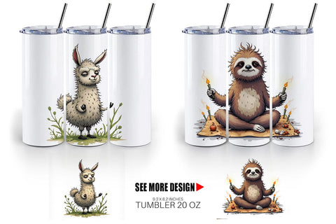 Tumbler Zen Fail Critters Sublimation artnoy 