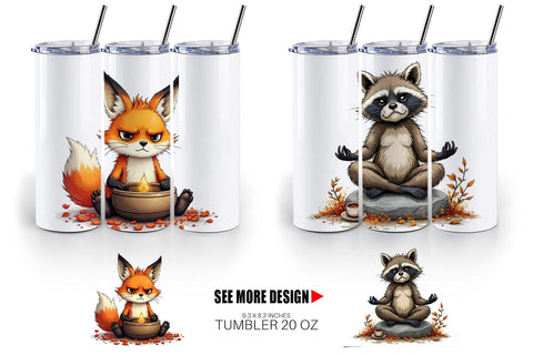 Tumbler Zen Fail Critters Sublimation artnoy 