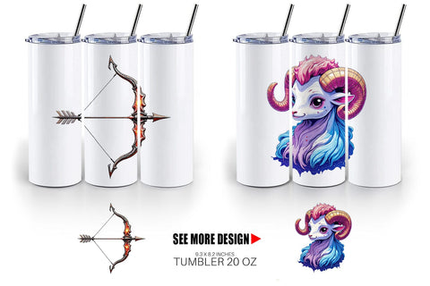 Tumbler Zodiac Babies Sublimation artnoy 