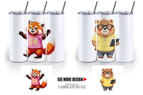 Tumbler Zoo Football Team Sublimation artnoy 