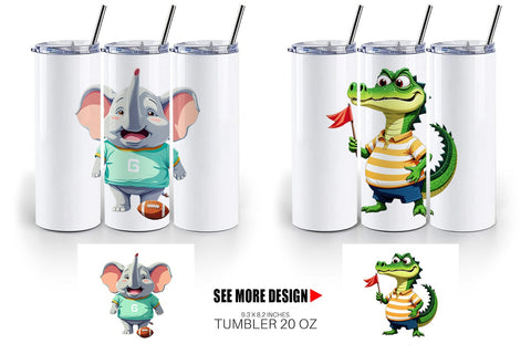 Tumbler Zoo Football Team Sublimation artnoy 