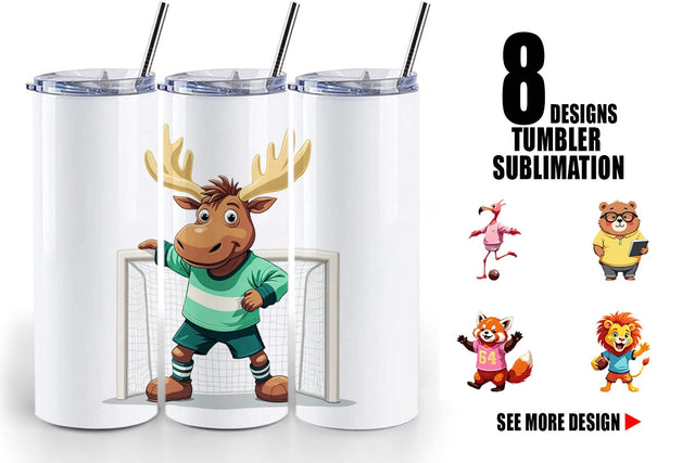 Tumbler Zoo Football Team Sublimation artnoy 