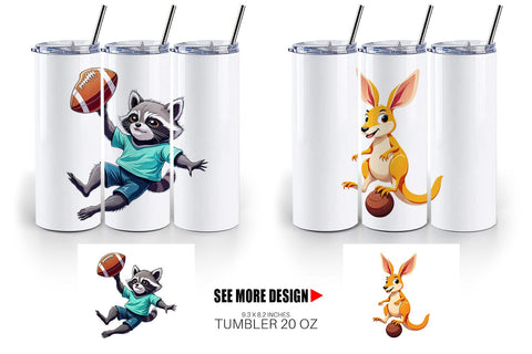Tumbler Zoo Football Team Sublimation artnoy 
