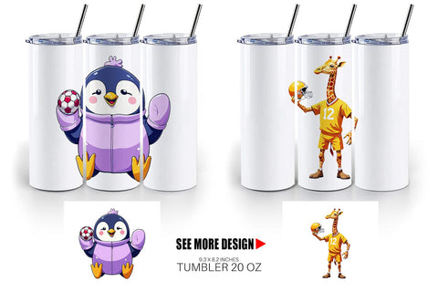 Tumbler Zoo Football Team Sublimation artnoy 